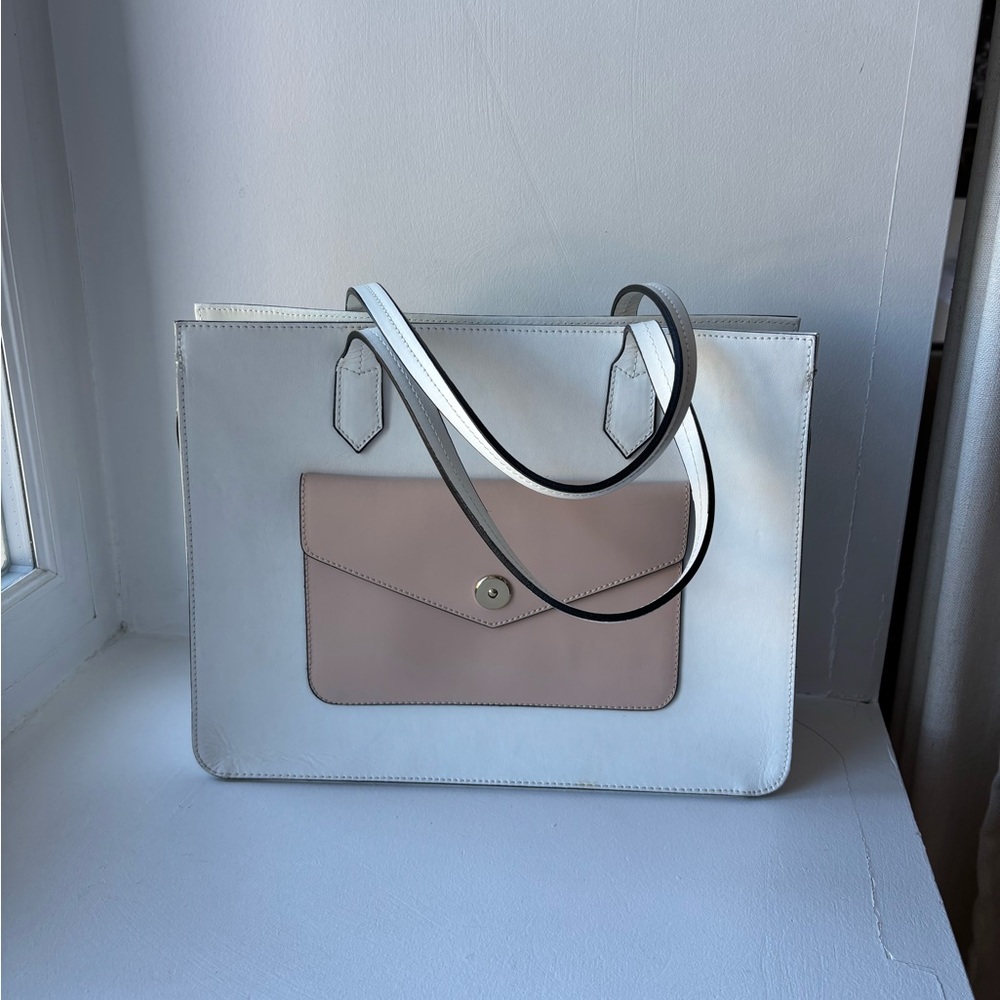Carpisa white and pink Leather purse